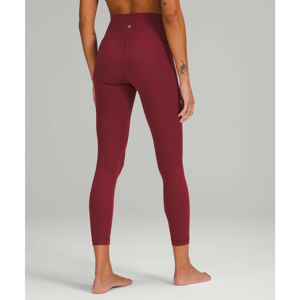 Lululemon Mulled Wine High Waist Wunder Under Tight Leggings Luxtreme 25” Sz 4